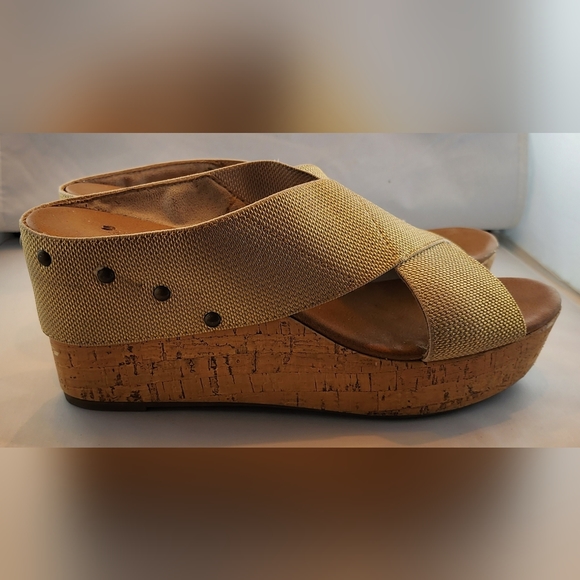 Sonoma Cork Heeled Platform Clog Sandal. Size 8.5 - Picture 2 of 8